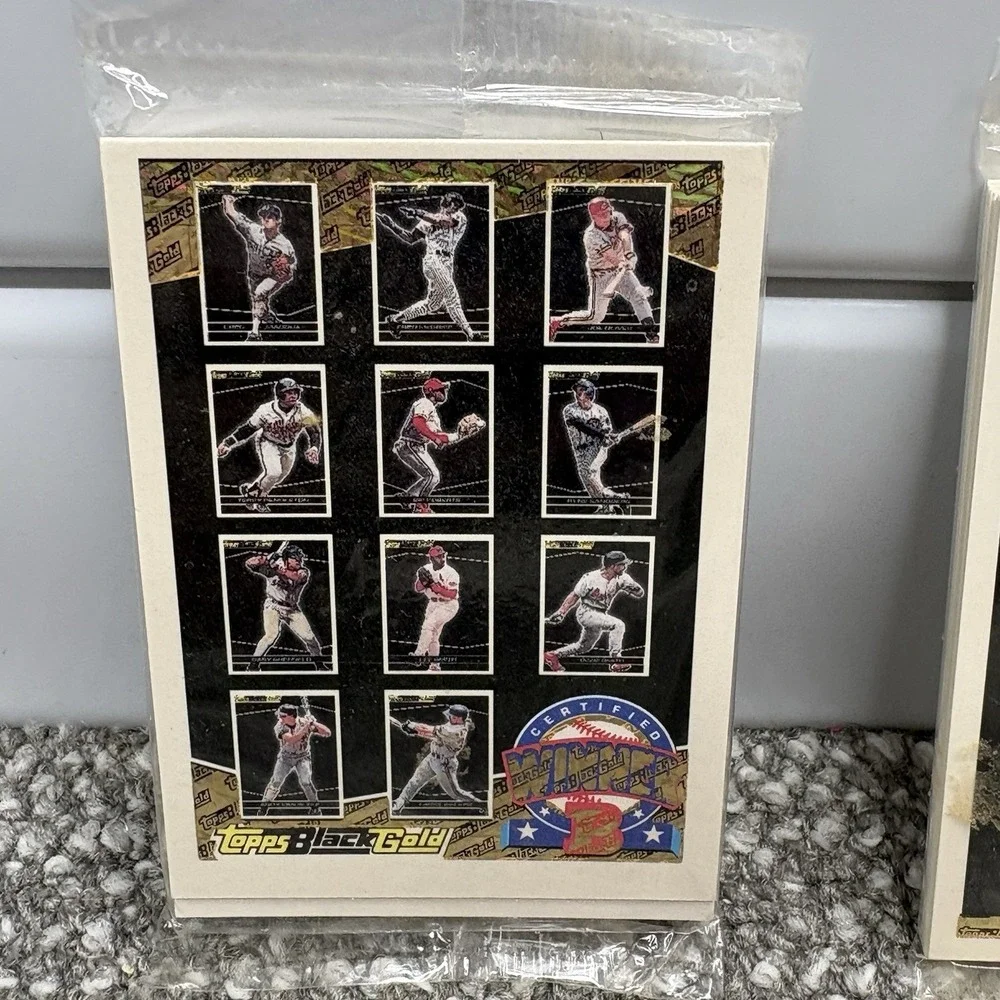 Topps Black Gold Sealed Packs Various 90s Dates VTG All‎ Sealed Inserts Collect
